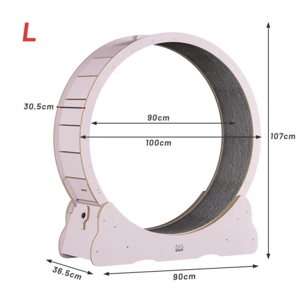 Roue d'exercice de course silencieuse pour chat